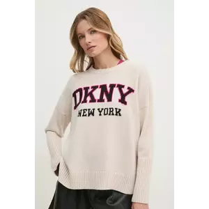 Dkny pulover femei, culoarea gri, light, DJ4R0362 imagine
