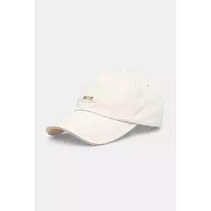 BOSS șapcă de baseball din bumbac culoarea bej, cu imprimeu, 50533367 imagine