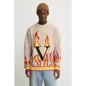 Volcom pulover x FERGUS PURCELL barbati, culoarea bej, A0732400 imagine