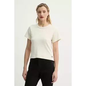 G-Star tricou din bumbac femei, culoarea bej, D26423-C812 imagine