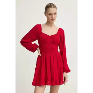 Hollister Co. rochie culoarea rosu, mini, evazată, KI359-4273 imagine