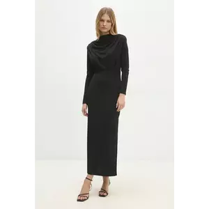 Answear Lab rochie culoarea negru, maxi, mulată imagine