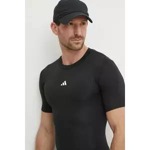 adidas Performance tricou de antrenament Techfit culoarea negru, neted, JE6698 imagine