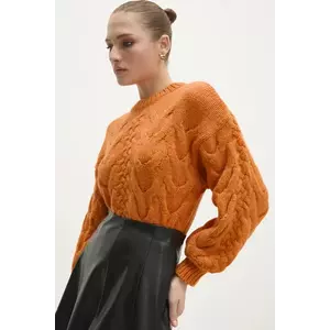 Answear Lab pulover femei, culoarea portocaliu, călduros imagine