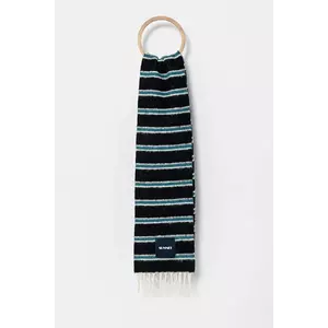 Sunnei esarfa de lana culoarea albastru marin, modelator, ACCXSAC009 imagine