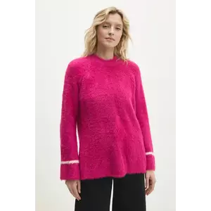 Answear Lab pulover femei, culoarea roz, călduros, cu turtleneck imagine