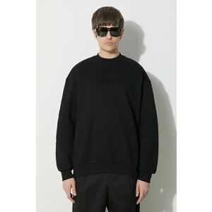 Butter Goods bluză Embossed Logo Crewneck Sweatshirt bărbați, culoarea negru, cu glugă, cu imprimeu, BGQ423D11104 imagine