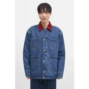 ICECREAM geacă din denim Denim Chore bărbați, culoarea bleumarin, de tranziție, oversized, ICD007 imagine