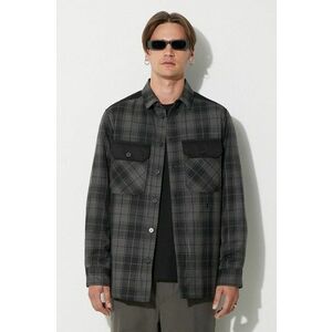 Neil Barett geacă LOOSE BICOLOR FLAP POCKET PADDED bărbați, culoarea gri, de tranziție, PBCS024C.V041C.888 imagine