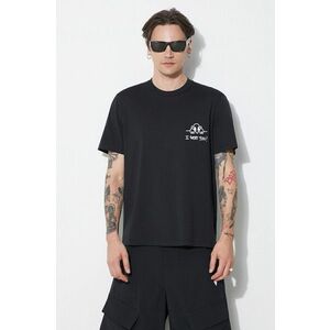 Neil Barrett tricou din bumbac Slim "I See You" barbati, culoarea negru, cu imprimeu, MY70261A-Y529-524N imagine