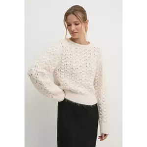 Sisley pulover femei, culoarea bej, 145YM105A imagine