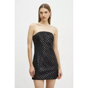 MICHAEL Michael Kors rochie culoarea negru, mini, dreaptă, MF482JY3GZ imagine