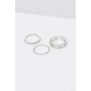 Coach inele 3-pack 506210RHO030 imagine