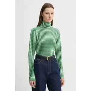 Marc O'Polo longsleeve din bumbac culoarea verde, cu guler, 5000005462 imagine
