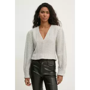 IRO bluza din amestec de lana culoarea bej, modelator, WM16JILLA imagine