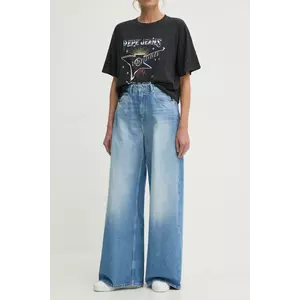 Pepe Jeans jeansi WIDE LEG JEANS UHW JAIMY femei, PL204740MS7 imagine
