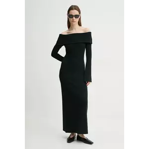 By Malene Birger rochie BENNIE culoarea negru, maxi, evazată, 103115 imagine