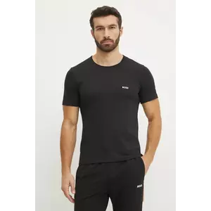 BOSS tricou din bumbac 3-pack bărbați, culoarea negru, uni, 50532468 imagine