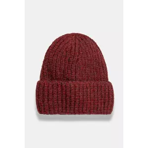 Answear Lab caciula culoarea bordo, din tricot gros imagine