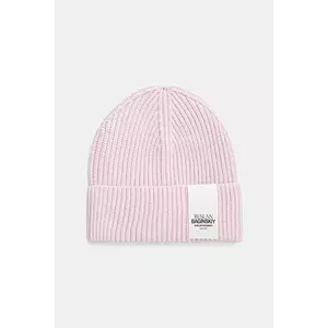Ruslan Baginskiy caciula din amestec de lana culoarea roz, din tricot gros, BN039-VWNE imagine