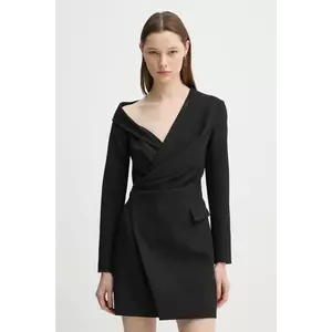 A.L.C. rochie culoarea negru, mini, evazată, 6DRES02536 imagine