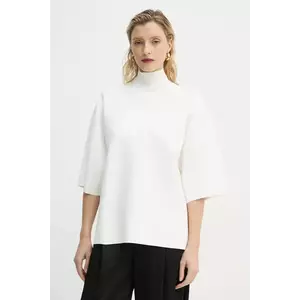Theory pulover femei, culoarea bej, light, cu turtleneck, O1116707 imagine