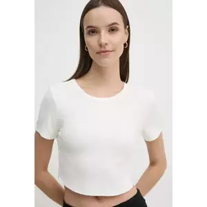 Dkny tricou femei, culoarea bej, DP5T9982 imagine