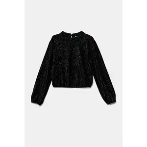 United Colors of Benetton longsleeve copii culoarea negru, 3JTPC10L2 imagine