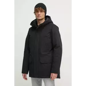 United Colors of Benetton geaca barbati, culoarea negru, de iarna, 26UWUN061 imagine