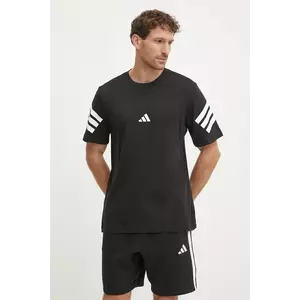 adidas tricou din bumbac Future Icons barbati, culoarea negru, cu imprimeu, JD4877 imagine