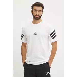 adidas tricou din bumbac Future Icons barbati, culoarea alb, neted, JD4880 imagine