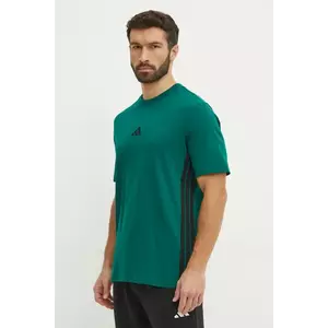 adidas tricou din bumbac Essentials barbati, culoarea verde, modelator, JD1905 imagine