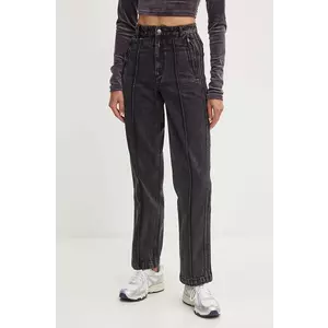 adidas Originals jeansi femei high waist, IY7407 imagine