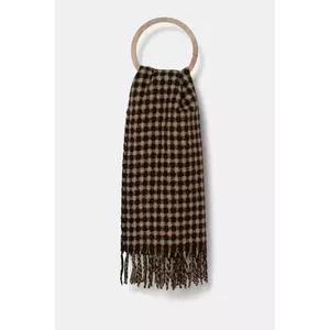 Answear Lab fular femei, culoarea maro, modelator imagine