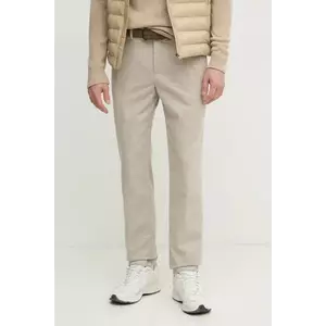 Hackett London pantaloni barbati, culoarea bej, cu fason chinos, HM212679R imagine