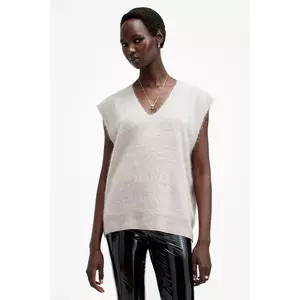 AllSaints pulover de casmir REBEL culoarea alb, W112KB imagine