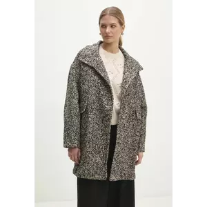 Answear Lab palton femei, culoarea negru, de tranzitie imagine