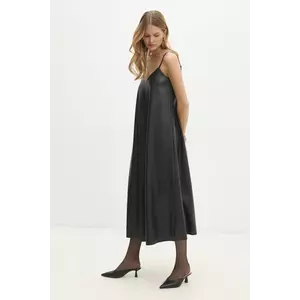 Answear Lab rochie culoarea negru, midi, dreaptă imagine