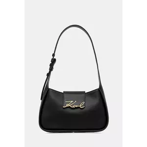 Karl Lagerfeld poseta de piele culoarea negru, A1W30149 imagine