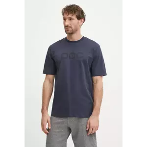 POC tricou din bumbac barbati, culoarea albastru marin, cu imprimeu, 61650 imagine