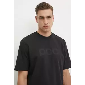 POC tricou din bumbac barbati, culoarea negru, cu imprimeu, 61650 imagine