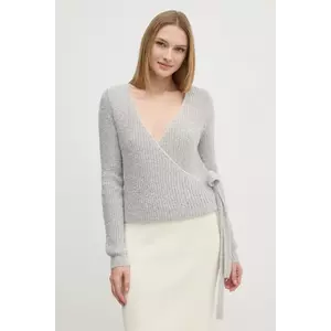 OUI pulover femei, culoarea gri, 91106 imagine