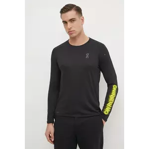 On longsleeve pentru alergare Performance culoarea negru, cu imprimeu, 1ME30210553 imagine