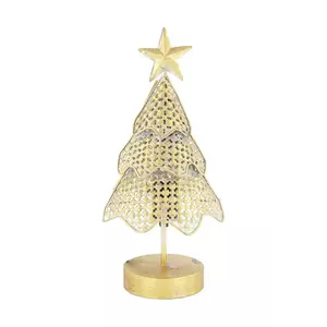 home & lifestyle brad decorativ led 17 x 16, 5 x 38 cm culoarea galben imagine