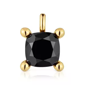Tous pandantiv din argint placat cu aur Color Black 1004234900 imagine