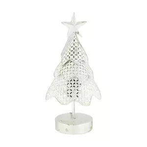 home & lifestyle brad decorativ led 17 x 16, 5 x 38 cm culoarea gri imagine