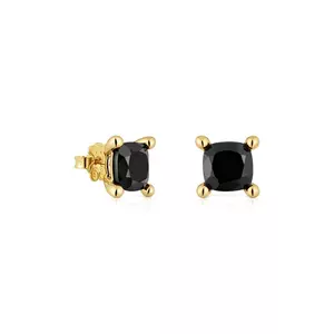 Tous cercei din argint placat cu aur Color Black 1004222800 imagine
