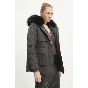 Answear Lab geaca femei, culoarea gri, de tranzitie imagine