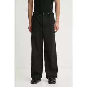 Nanushka pantaloni din lână culoarea negru, chinos, NM24FWPA24599 imagine