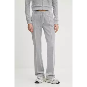 Juicy Couture pantaloni de trening culoarea gri, cu imprimeu, JCAPW045 imagine